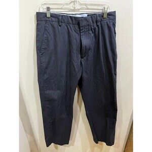 Banana Republic Dress Pants 32x28 Men's Blue Striped Modern Relaxed Fit Chino